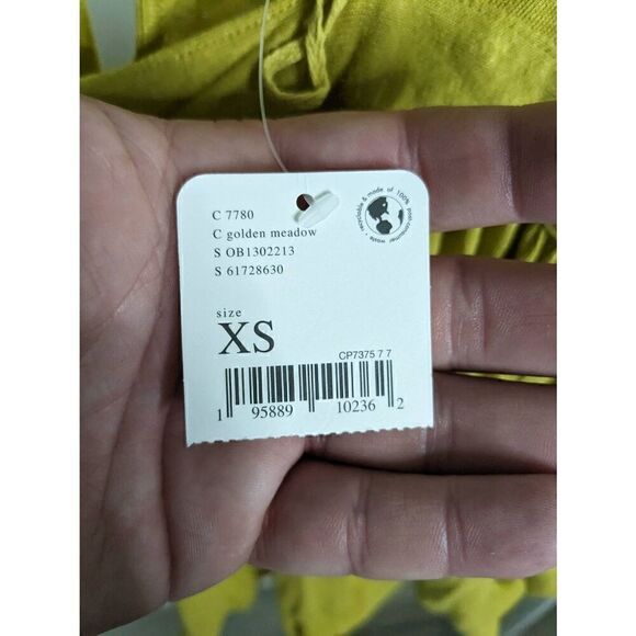 Free People Sun Setter Linen Top NWT - Picture 4 of 7